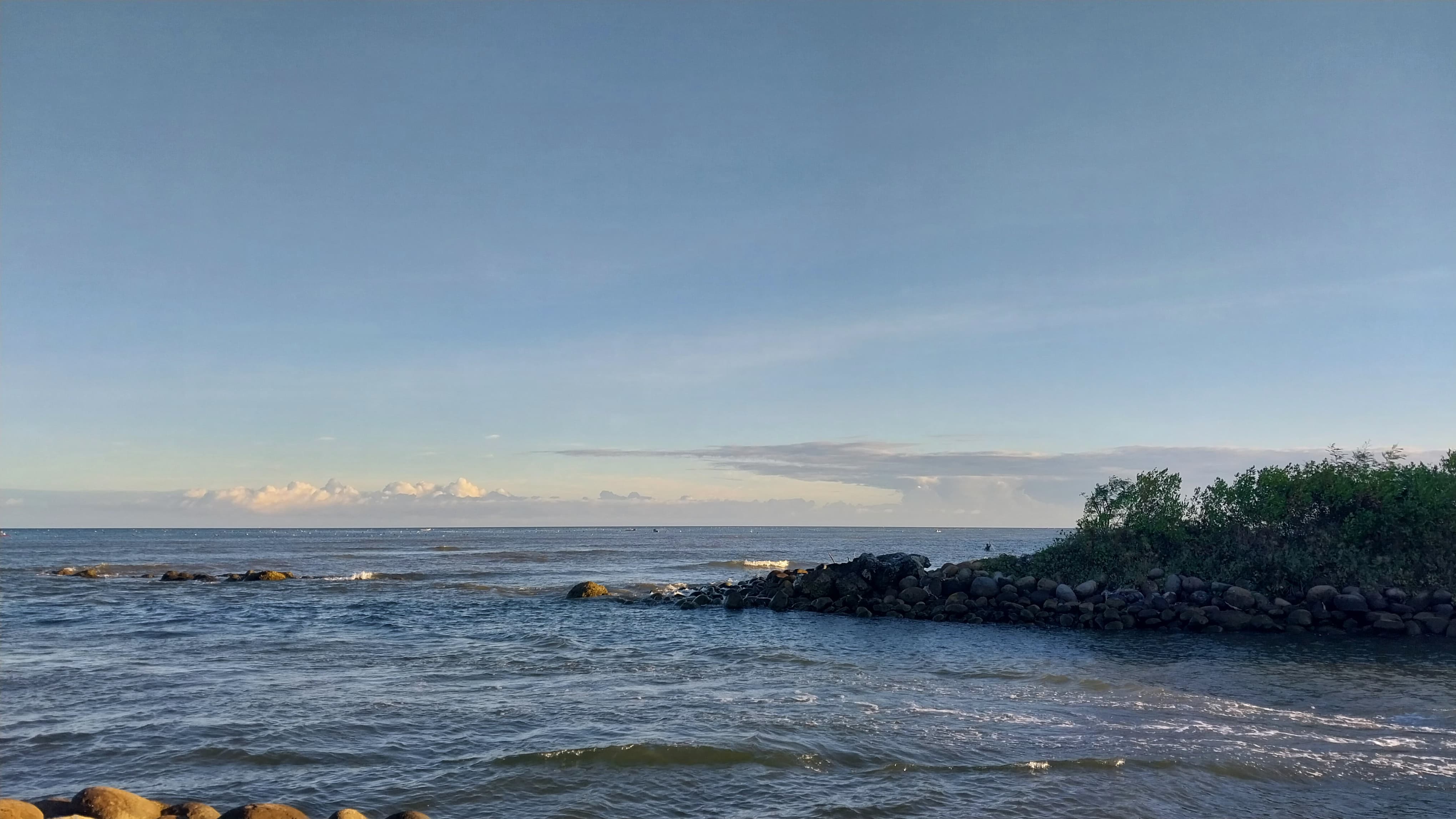 Background image of a beach